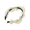 thumbnail image 5 of Unique Bargains 1 Pc Elegant Ruffled Headbands for Women Champagne, 5 of 6
