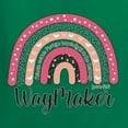 thumbnail image 2 of Waymaker Rainbow Inspirational/Christian Womens Graphic T-Shirt, Kelly, Small, 2 of 5