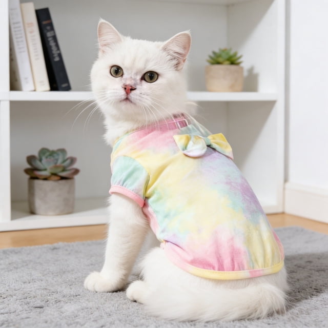 Tie Dye Hoodie Sweatshirt Soft Breathable Apparel For Small Medium Large Puppies And Cats