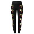 thumbnail image 4 of MKLEKYY Vestido deportivo para mujer, mallas con estampado navideño de dibujos animados, mallas deportivas de yoga de control para mujer, mallas de cintura alta, 4 of 4