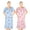 Pink Blue, variant on Womens 2 Pack Nightgowns Short Sleeve Sleepwear Soft Pajama Dress Nightshirts