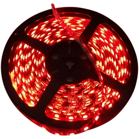 Race Sport RS-5050-5MR 16ft 5M 5050 LED Red Tape Strip Reel Lighting System