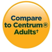 أقراص مكملات الفيتامينات والمعادن المتعددة الكاملة من Equate، للبالغين، 200 قرص، مقارنة بـ Centrum® للبالغين