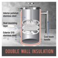 350/800/1000ML French Press Coffee Maker Stainless Steel Screen Double