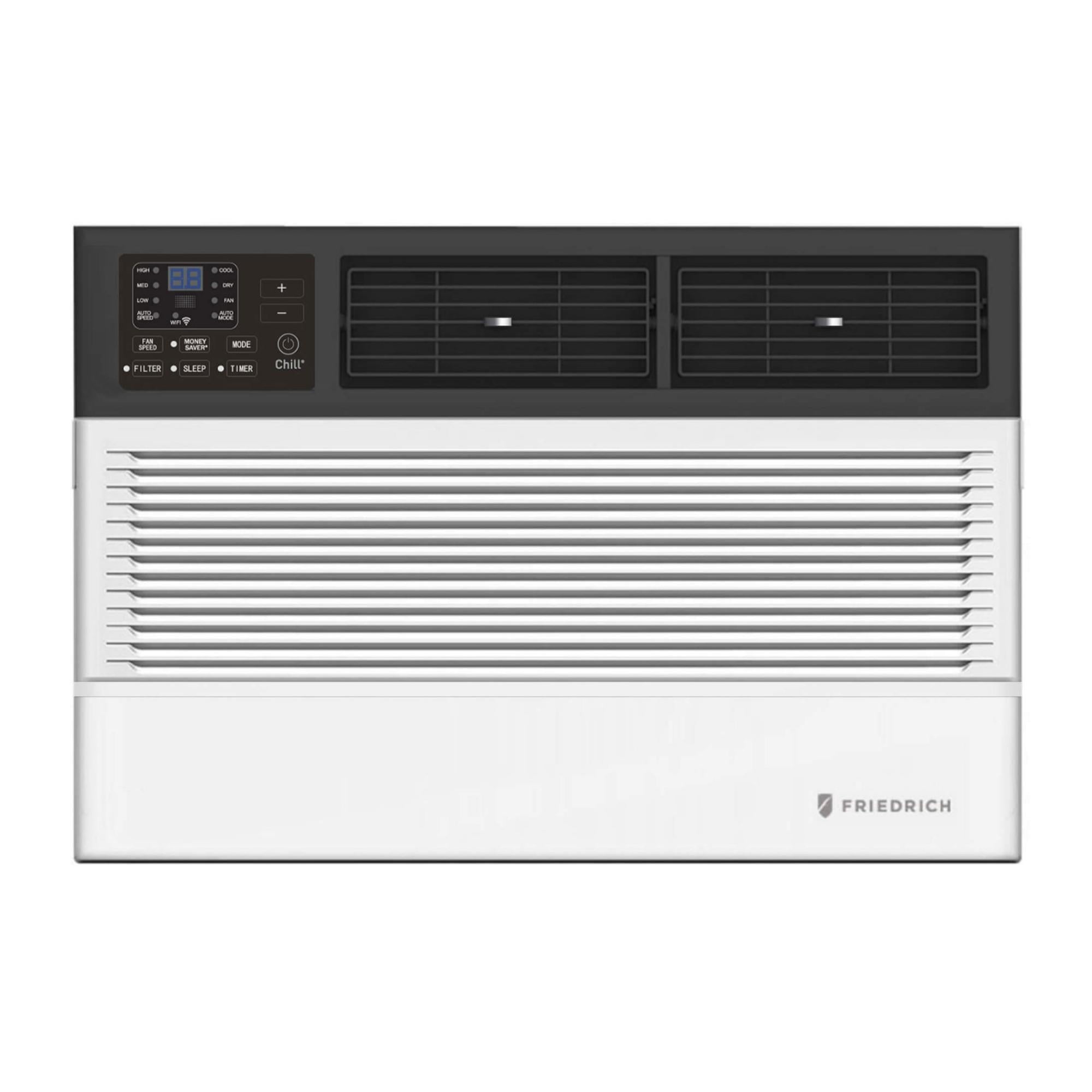 Friedrich CCF10B10C Chill Premier Smart Wi-Fi Room Air Conditioner with Wide Air Discharge Vents, 8-Way Airflow Control, and Washable Air Filter (White)