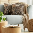 thumbnail image 5 of Ambesonne Rustic Throw Pillow Cover 2 Pack, Medieval Cottage Scene Art, 24", Grey Teal Brown, 5 of 7