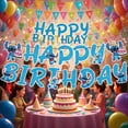 thumbnail image 3 of Stitch Happy Birthday Banner Birthday Party Supplies Decorations Anime Themed Birthday Party Backdrop, 3 of 3