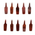 thumbnail image 2 of 10pcs Mini Joyería Acrílica Botella de Cerveza Salvador Colgante de Acetato Marrón, 2 of 10