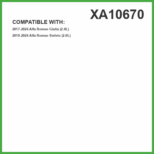 ECOGARD XA10670 Premium Engine Air Filter Fits 2018-2025 Alfa Romeo Stelvio, 2017-2025 Giulia