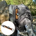 thumbnail image 4 of Unique Bargains Paracord Keychain, 2 Pack Braided Lanyard Key Clip Holder Survival Keychains with Compass Orange, Black, 4 of 6