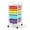 Multi-color, variant on YEXJ 6-Drawer Rolling Storage Cart, Multifunctional Art Craft Tools Organizer on Wheels, Heavy Duty Utility Mobile Storage Trolley w/ 2 Lockable Wheels for Home Office School (Rainbow)