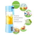 thumbnail image 3 of Portable Blender, Personal Size Blender Smoothies and Shakes, Mini Blender 2200mAh USB Rechargeable with Six Blades, Handheld Blender Sports,Travel,Gym 380ml, 3 of 6