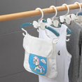 thumbnail image 1 of 15pcs Children Hanger Racks Telescopic Racks Portable Plastic Display Clothes Rails-Blue, 1 of 5