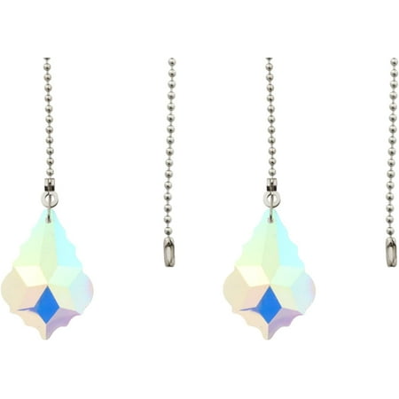 

2Pcs Vintage Ceiling Fan Pull Chain Pendant Light Fitting Set Crystal Ball Fan Pull Chain Extension with Connector for Home Wedding Decor Ornament Type N One Size