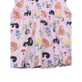thumbnail image 4 of WIBACKER 2-7T Toddler Girl Boho Holiday Casual Dress Short Sleeve Summer Dresses for Kids - 1 Piece Pink Cat, 4 of 9