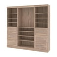 thumbnail image 1 of Bestar Pur 86W Closet Organizer  in rustic brown, 1 of 8