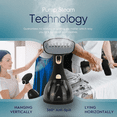 thumbnail image 5 of Steamer for Clothes, 1500 Watt Portable Handheld Fabric and Garment Steamer with Lint Remover & Fabric Brush, Ultra-Fast Heat Up, 18 Min Continuous Steam for Powerful Wrinkle Remover, Black, 5 of 6