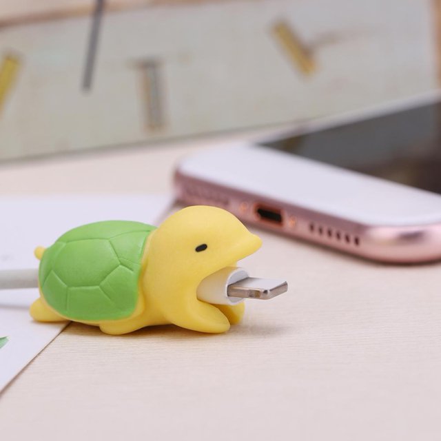 Bite Animal de dibujos animados Protector de cable Cable Cable de protección Enrollador de cable E Sywqhk Para estrenar