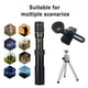 thumbnail image 5 of Greeniant Telescopio monocular 10-300x40 Telescopio binocular monocular de alta Compatible con teléfono inteligente con Accesorios de cámara y óptica estándar+trípode+clip Greeniant OD000501-02, 5 of 6