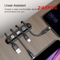 thumbnail image 2 of 2/4/6PCS Usb Cables Holder Magnetic Compatible With Various Heads Usb Cable Organiser Magnetic Cable Prevent Loss Desktop Clips Style A 4pcs, 2 of 6