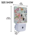 thumbnail image 4 of Yayeee LED Plug in Night Light for The Home with Auto Dusk to Dawn Light Sensors, 2 Pack, Colorful Flowers Blossoms, 4 of 6