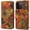 Kaleidoscope, variant on for Samsung Galaxy S26 Cork Wood Phone Case Retro Colorful Floral Folio Flip Magneitc Cover, Inner Layer Suede Leather, with ID Credit Card Holder Cash Slot, Kickstand Support