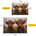 thumbnail image 4 of Two Scottish Highlands Cow 500 Piece Large Jigsaw Puzzle for Adults - Game Interesting Toys - Hand Made Puzzles Personalized Gift（554） Decor Gift, 4 of 7
