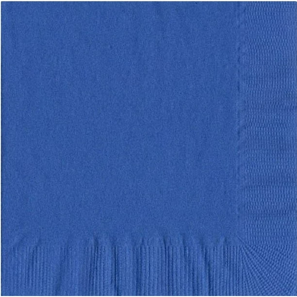 50 Plain Solid Colors Luncheon Dinner Napkins Paper Royal Blue