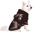 thumbnail image 2 of Goofa Eiffel Tower Pattern Small Dog Sweater Hoodies Pet Grey Hooded Soft Fleece Sweatshirts with Pocket Fall Winter Puppy Cat Sweaters Warm Clothes-XX-Large, 2 of 8