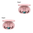 thumbnail image 3 of Seitruly Bluetooth-compatibilidad 5.0 Auriculares Inalámbricos Impermeables Estuche de carga en la oreja Pantalla LED Caminar Manos libres Auricular de Rosado 2piezas, 3 of 6