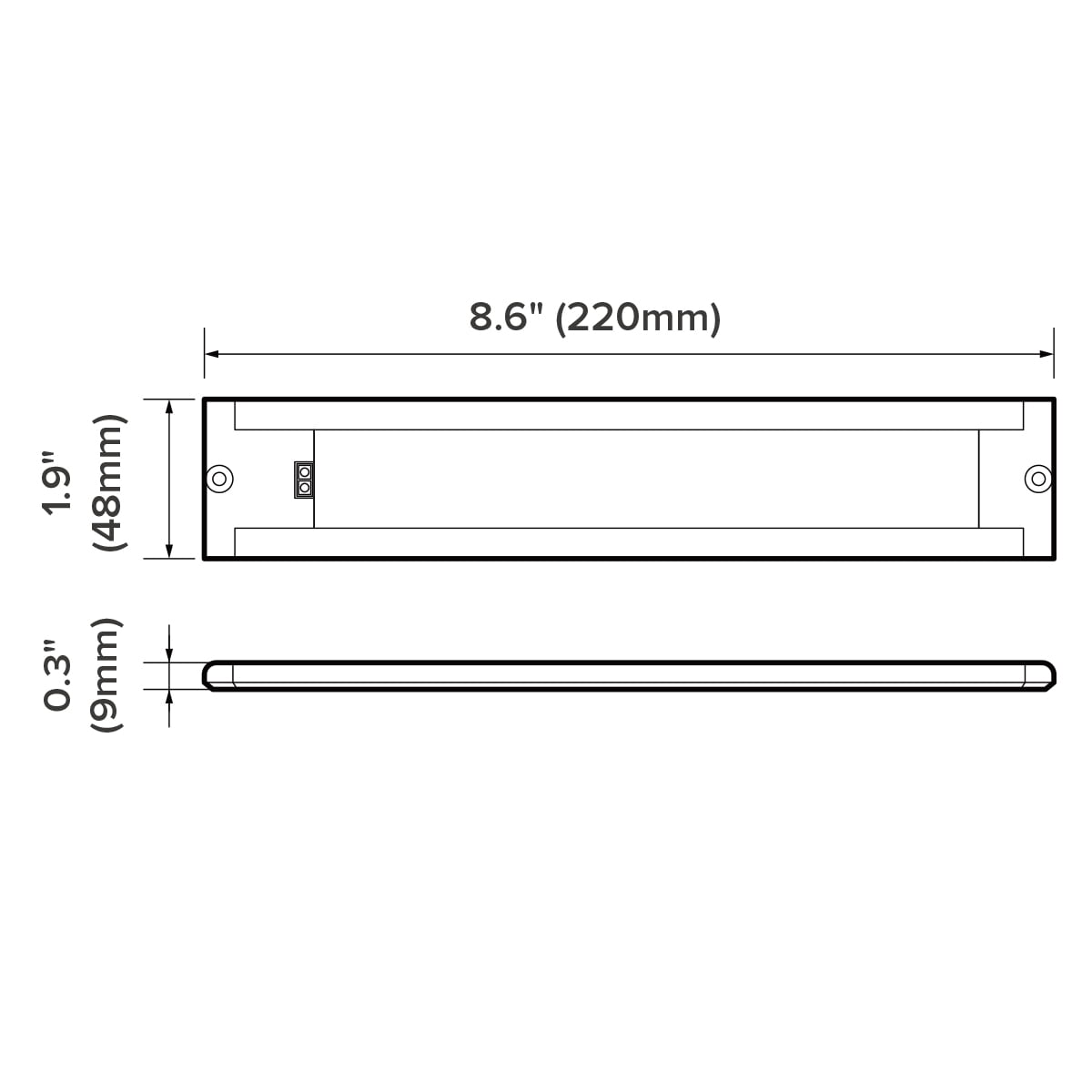 Dream Lighting 8.6" IR Sensor LED Light, 12V Under Cabinet, RV Kitchen, Motion-Activated,Cool White 6000K, Dimmable, for RV, Boat, Closet