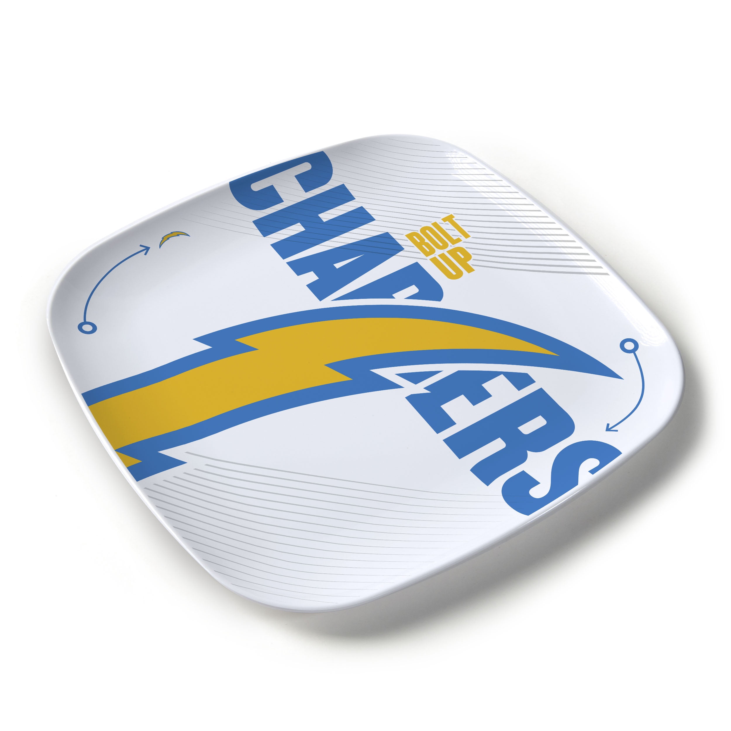 YouTheFan NFL Los Angeles Chargers Large Party Plate