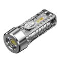 thumbnail image 1 of Linterna LED 8 Modos Mini Linterna 3 Engranajes para Emergencia Exterior (Gris), 1 of 9