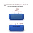 thumbnail image 2 of Altavoces Bluetooth portátiles Altavoz inalámbrico Altavoz Bluetooth HiFi portátil al aire libre calidad de sonido HD música columna inalámbrica azul, 2 of 5