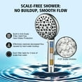 thumbnail image 5 of sumerain Bathroom Shower System with Filtered Handheld Shower for Hard Water, 9 inches Multiple Spray Modes Rain Shower Head, Chrome Finish, 5 of 11
