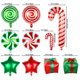 thumbnail image 4 of Decoraciones para fiestas navideñas Globos de aluminio Muletas de piruleta Globos en caja de regalo de Navidad Año Nuevo 2024 Decoración del hogar, 4 of 5