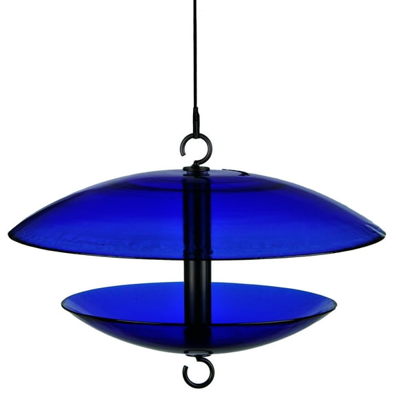 Mosaic Birds M380-200-15 Baffle Dome Bird Feeder Cobalt Blue