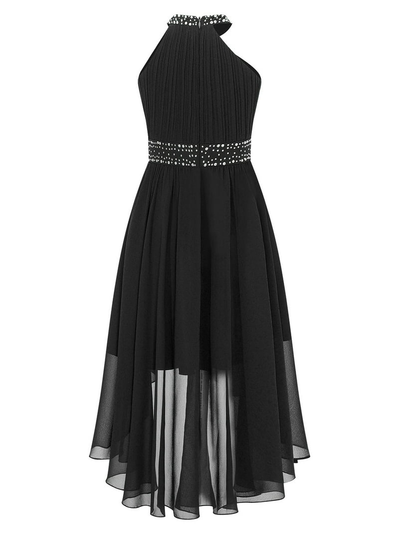 princess polly baby blue dress Stunning Black V-Neck Rhinestone Long Formal Dress with Attached Train main image 0