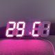 thumbnail image 4 of Inteprter Alarm Clock LED Digital Date Bedroom Timing Dormitory Night Light Meter Calendar Thermometer DIY with Desktop Clocks Home Decoración del hogar Luz rosa, 4 of 6