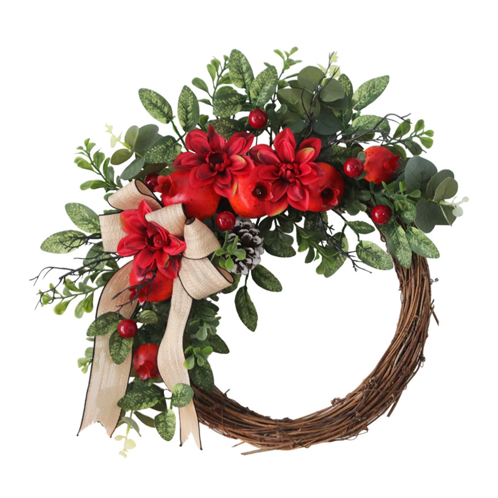 Cherry Home Decor Wreath Artificial Flowers Christmas Ornament Simulation Berry
