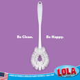 thumbnail image 5 of LOLA Toilet Bowl Brush W/ Curved Head, Durable Poly Fiber Bristles - 36 Count, 5 of 5