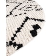thumbnail image 4 of Unique Loom Morocco Collection Area Rug - Rif (4' 1" Round Ivory/Black), 4 of 7
