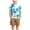 Blue b, variant on DAETIROS Little Boys Outfit Sets Casual Fashion Crewneck Top and Shorts Boys Summer Clothes Set White Size 3 T