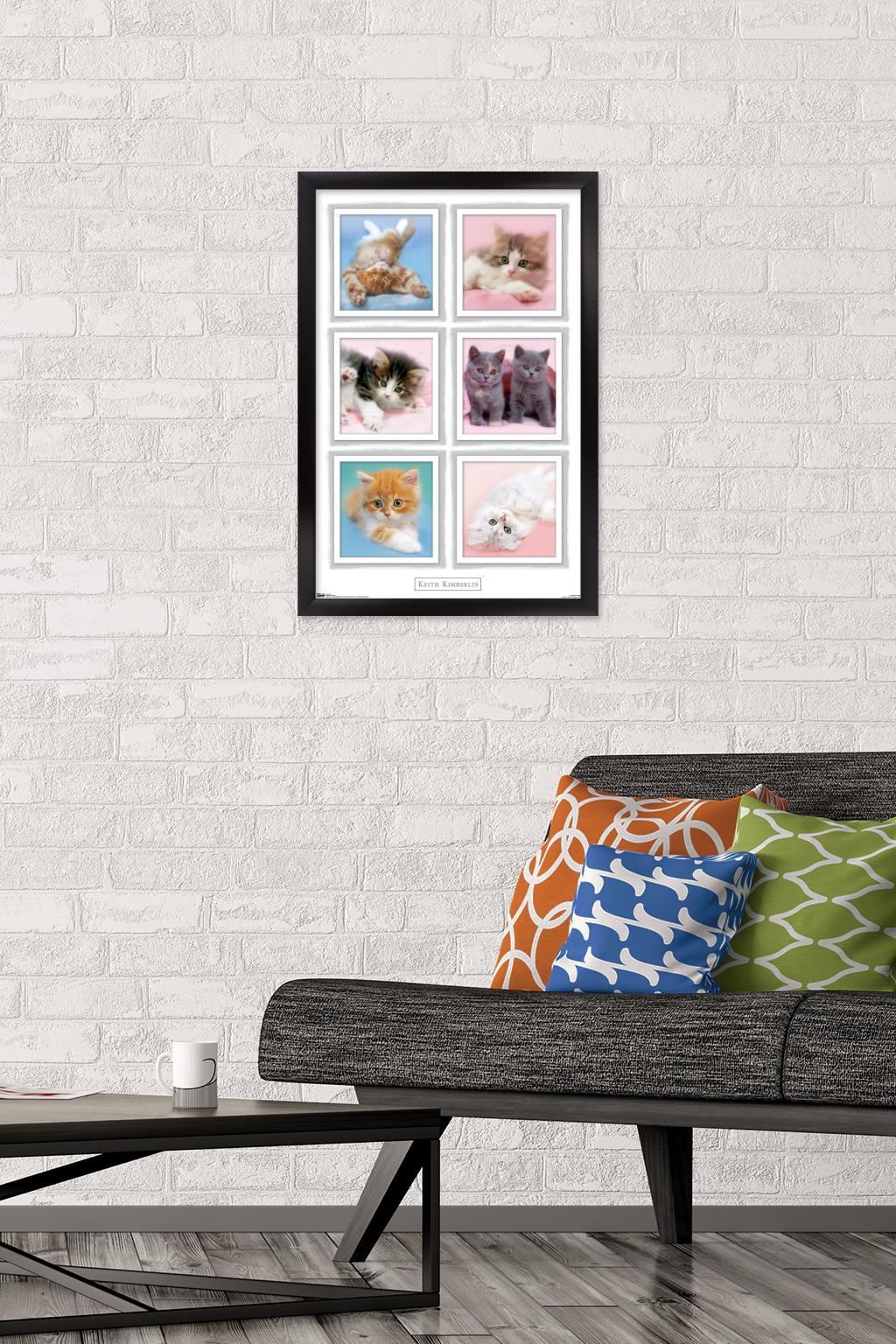 Keith Kimberlin - Kittens Wall Poster, 14.725" x 22.375", Framed