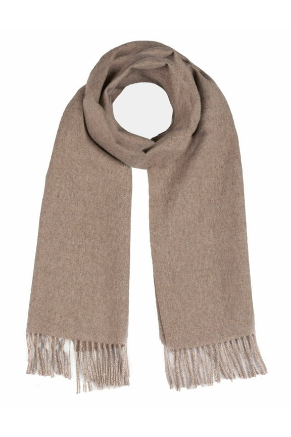 -100% Pure Luxury Baby Alpaca Wool Scarf for Men & Women - In Natural Colors