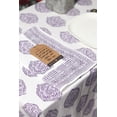 thumbnail image 3 of LOTUS MILLS 100% Organic Cotton Lavender Purple Paisley Table Cloth, Indian Block Print Table Linen for Dining, Parties, Wedding, Outdoors Home Decor | 60x90 INCH Rectangle | 6-8 Seater C101, 3 of 3