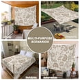 thumbnail image 6 of Khaki Fruit Large Tapestry for Bedroom Wall Hanging Tapestry, Country Retro Floral Botanical Plant Ceiling Backdrop Tapestries Poster Blanket Wall Decor for Teens Room Living Room Dorm 85" x 90", 6 of 8