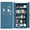 Blue, variant on Kitchen Pantry Cabinet,71” Metal Tall Pantry Storage Cabinet with Doors and 4 Adjustable Shelves,Kitchen Storage Cabinets White Freestanding Food Cabinet for Pantries, Kitchen, Dining Room