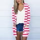 thumbnail image 1 of Chaquetas y abrigos casuales sin capucha de manga larga para mujer Chaqueta de moda para mujer Chaqueta de manga larga con estampado de rayas Abrigo casual Tops/chaqueta Abrigo para mujer, 1 of 5