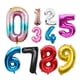 thumbnail image 2 of Globos de aluminio con números de 16 x 32 pulgadas para bodas, cumpleaños, decoraciones para fiestas, globos digitales de oro rosa, suministros para baby shower, 2 of 5